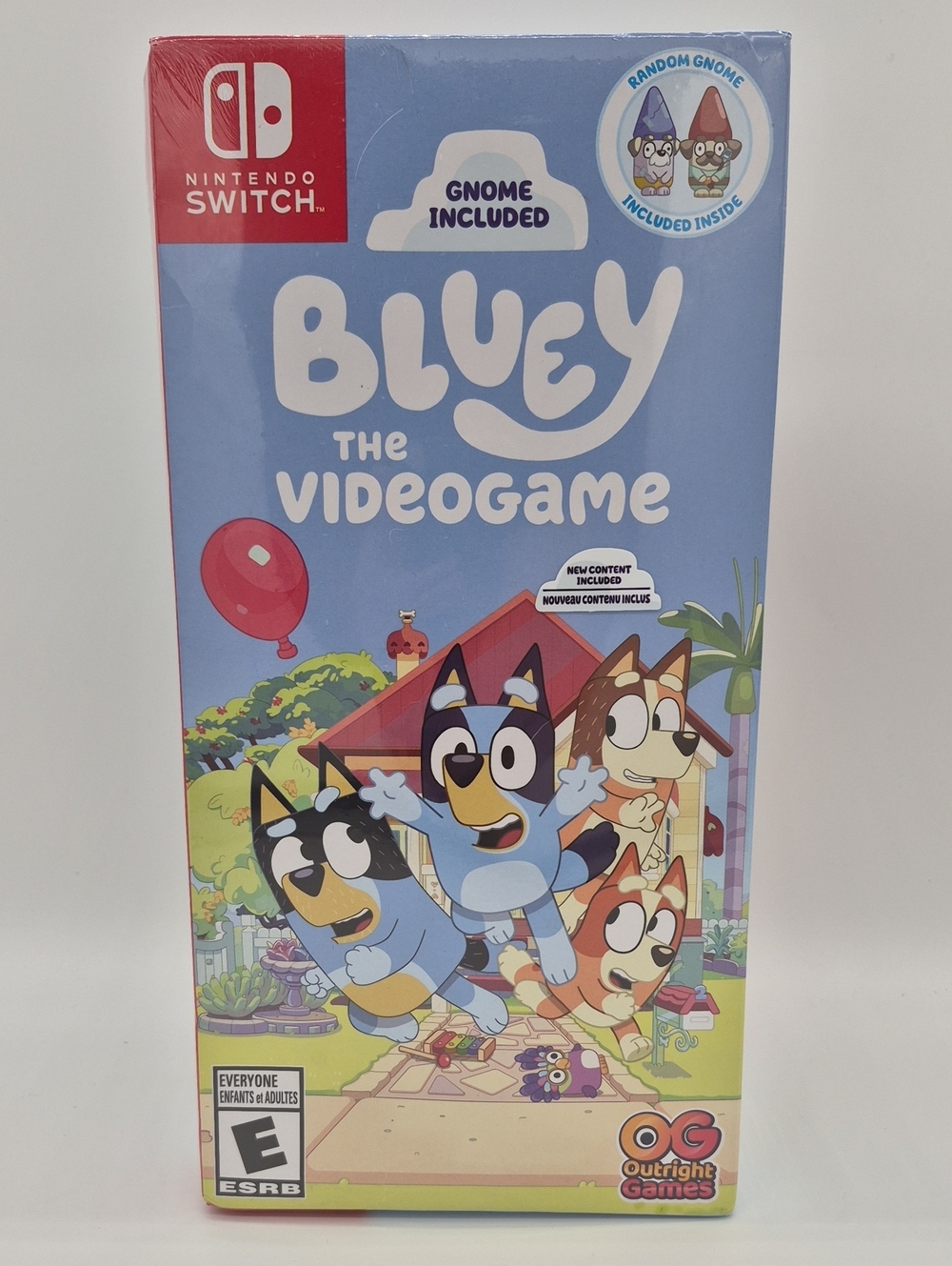 Bluey The Videogame Nintendo Switch Gnome Plush Bundle New Sealed